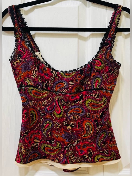 Betsey Johnson Tops - Betsey Johnson New York Silk Paisley Top